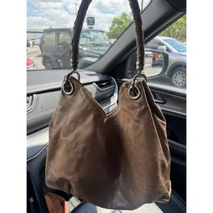 Vintage Nora Lozza Leather Handbag Brown Shoulder Bag